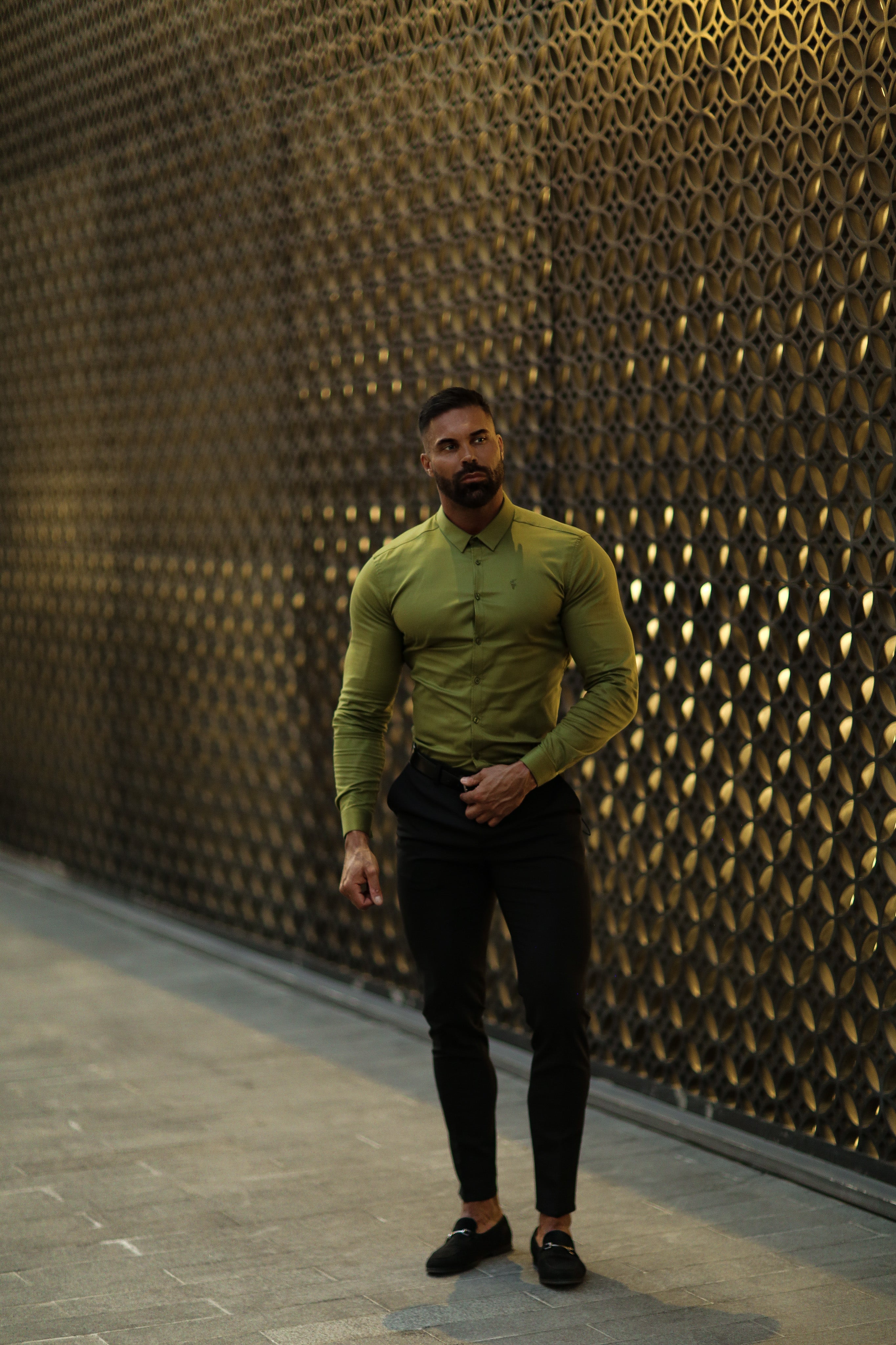 Super Slim Luxe Ultra Stretch Classic Green Long Sleeve -  FS741