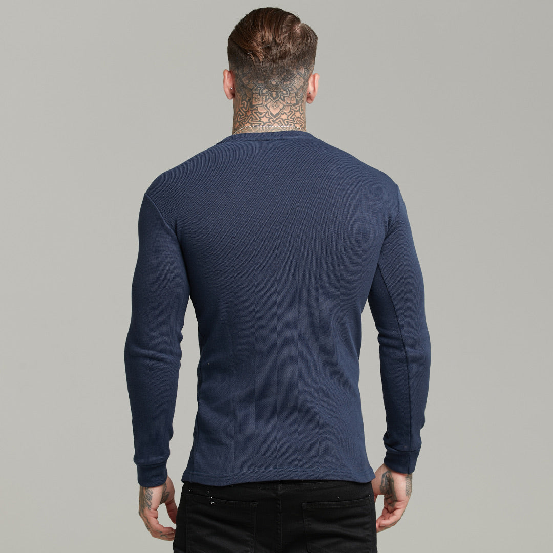 Father Sons Classic Navy Super Slim Sweater - FSH410