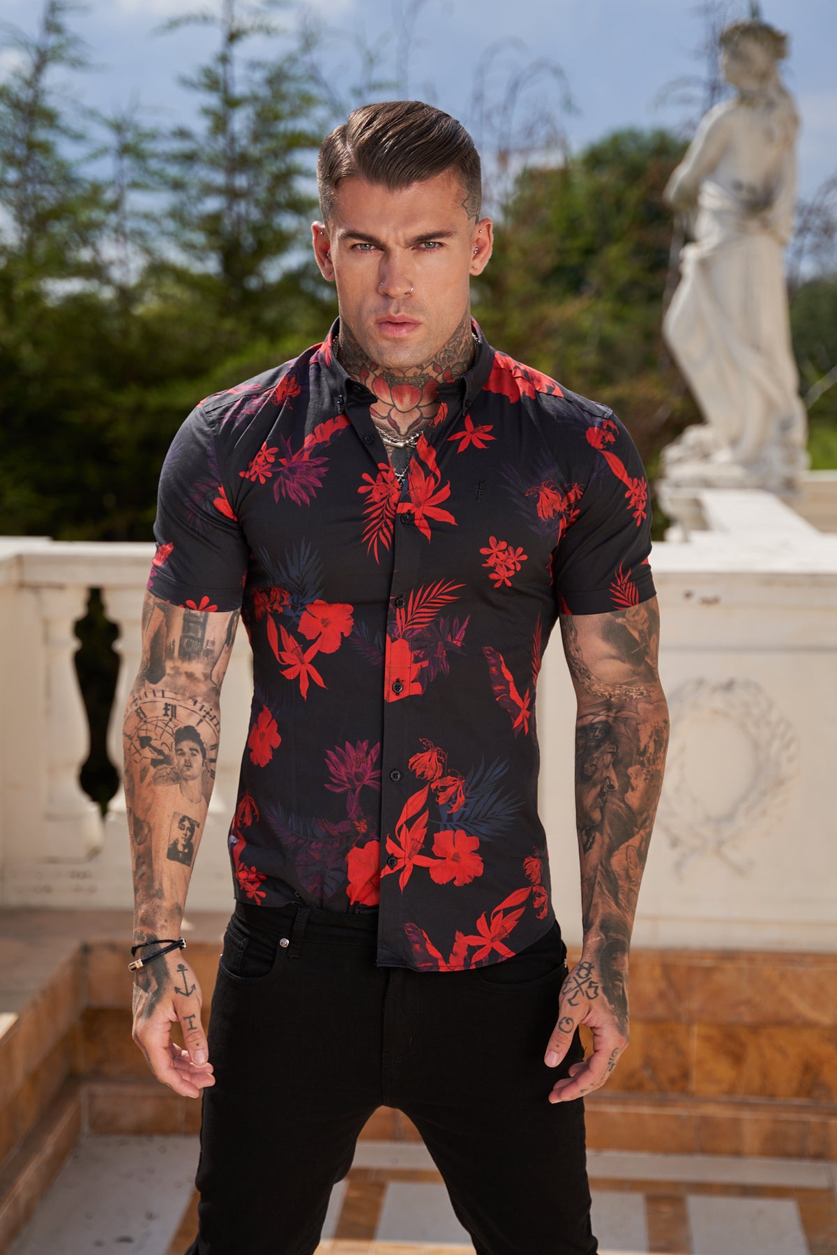 sonss22EQUIPMENT☆Leema Flower Shirt☆r image_fcf5ab05-1029-4849-973d-