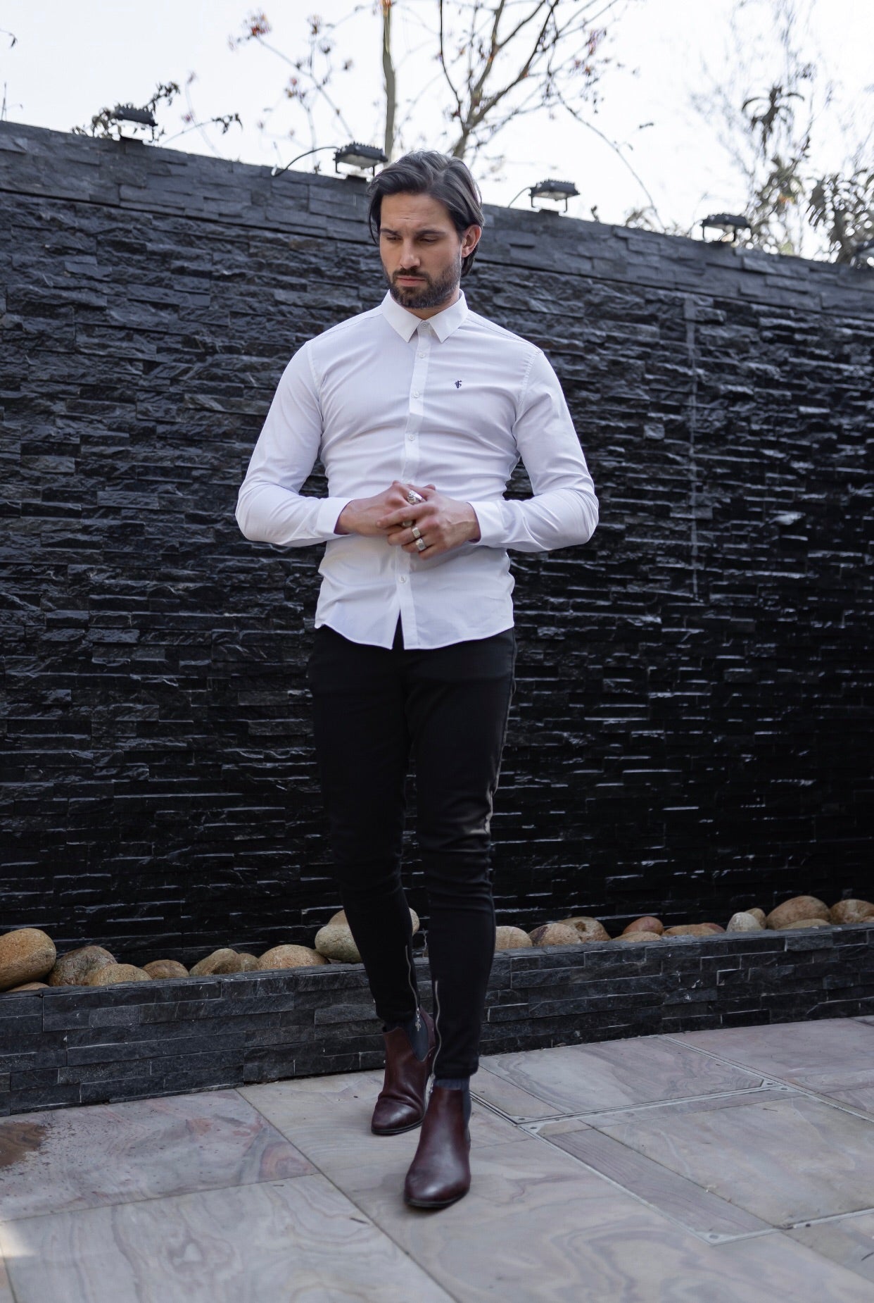 Super Slim Stretch Classic White - FS099