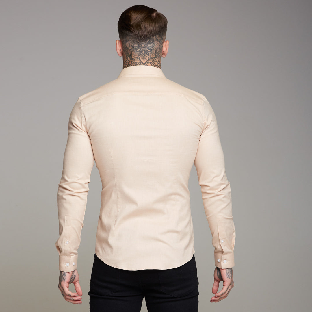 Super Slim Stretch Classic Oxford Sand - FS358